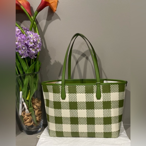 TORY BURCH Blake Straw Tote NWT - Picture 11 of 16